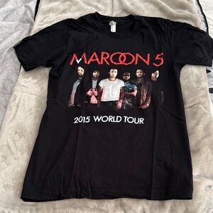 Maroon 5 2015 Tour Black T-Shirt